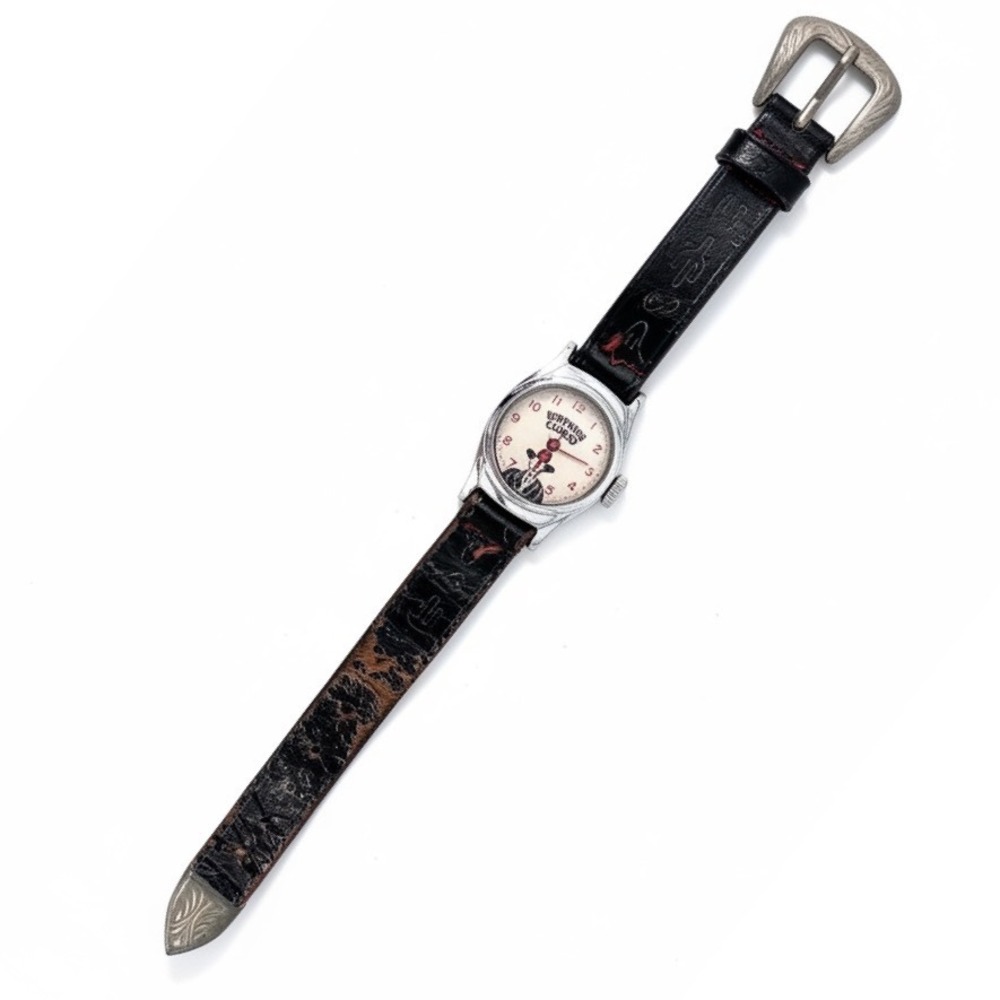 Vintage 1950s Hopalong Cassidy Watch US Time Original Band Not Working Western